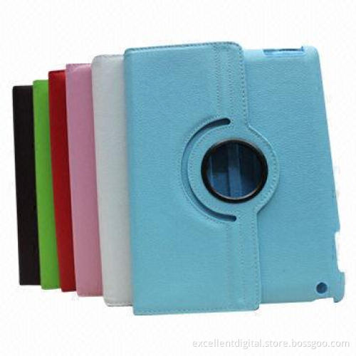 New Leather Case for iPad 2/3/4, Litchi Grain, We Provide OEM Service with 360° Rotating